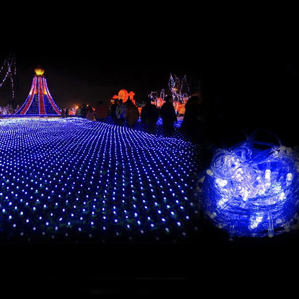 3x2M Christmas Garlands LED String Valentine Net Lights Fairy Party Garden Wedding Outdoor Decoration Curtain Lights String 11