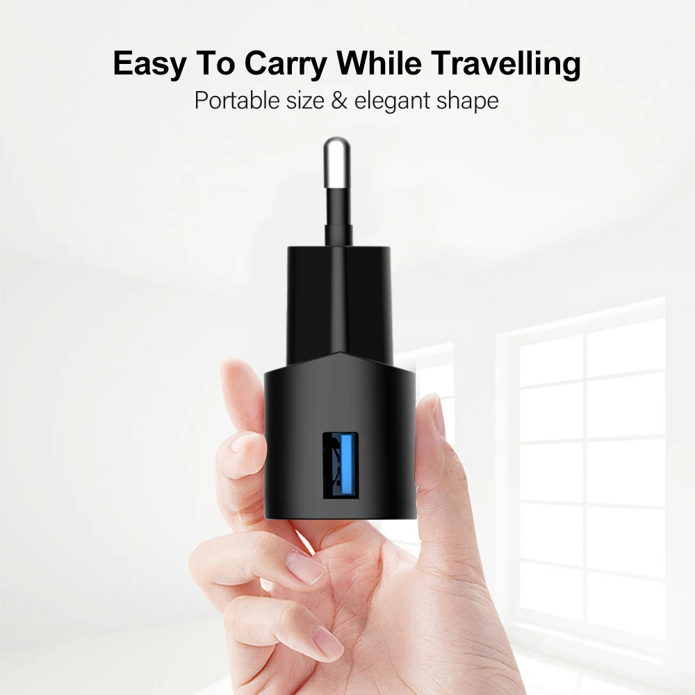 PUJIMAX USB настенное Зарядное устройство 5V 1.2A Зарядное устройство USB для путешествий Портативная зарядка мобильного телефона Зарядное устройство для iPhone samsung S9 Xiaomi huawei