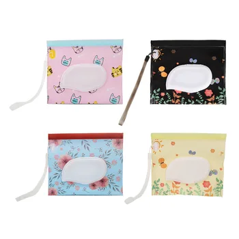

EVA Eco-Friendly Baby Wipes Carrying Bag Reusable Clamshell Wet Wipes Box