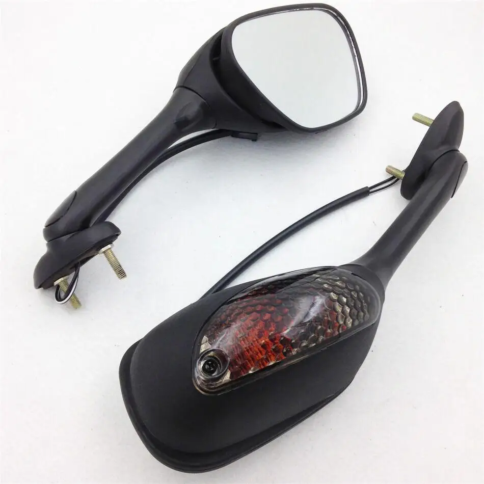 Sale HobbyLane for Suzuki GSXR Motorcycle Rearview Side Mirrors for Suzuki GSXR 600 750 1000 with Turn Signal Light K6 K7 K8 Mirror 18