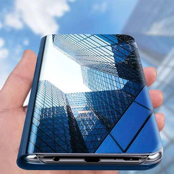 

Smart Mirror View Flip Cases For Huawei V30 Pro V20 V10 20 Pro Case Luxury Clear Cover For Huawei Nova 6 SE 5T 7i P40 Lite Cases