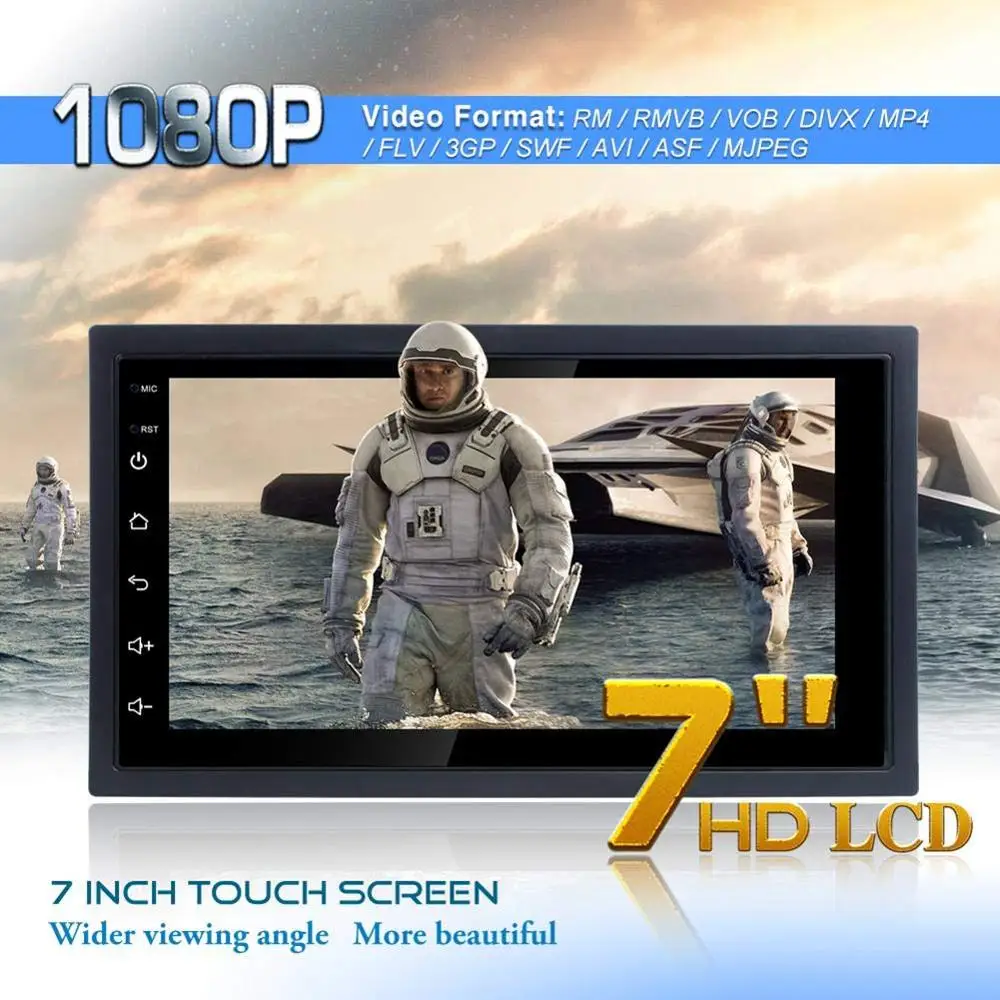 2 Din Android 8 1 GPS Радио автомобильный DVD плеер 7 дюймов сенсорный мультимедийный авто