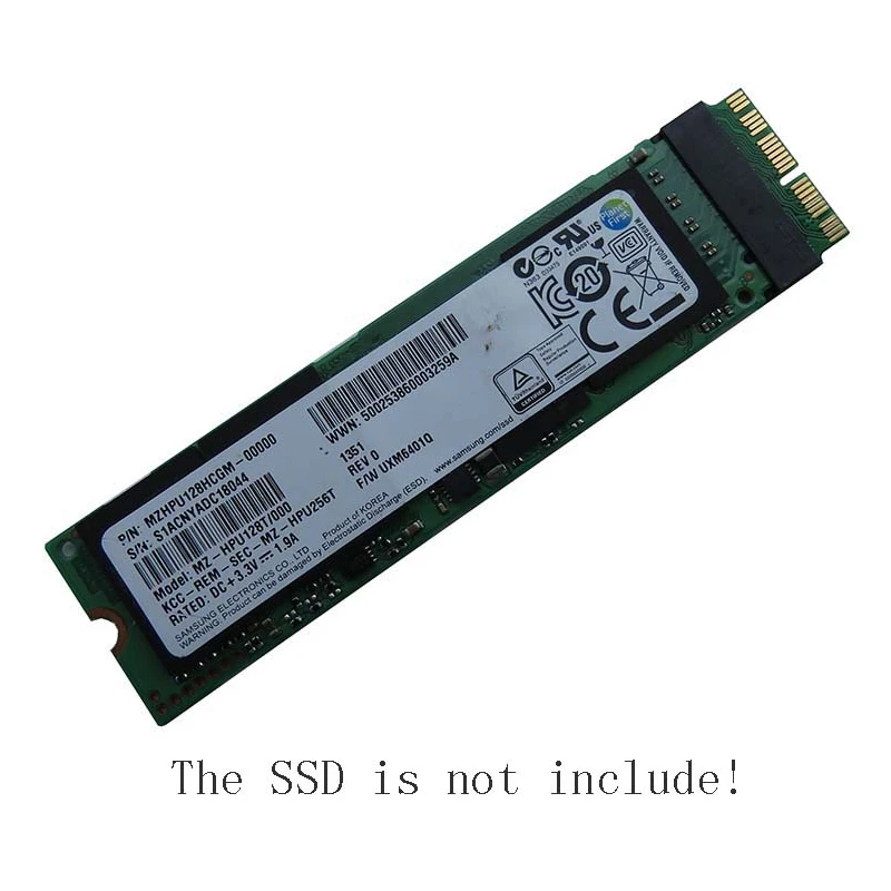 M key M.2 PCIe NVMe SSD адаптер для MACBOOK Air Pro 2013 A1465 A1466 A1398 A1502 iMAC A1418 Mac mini A1347