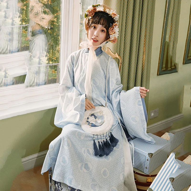  Chinese Style Hanfu Traditional Chinese Exquisite Embroidery Ancient Women Cosplay Costume Eleghant