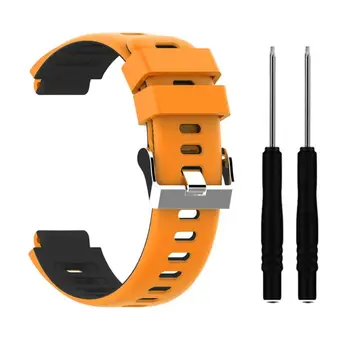 

Silicone Wrist Strap Two-color Watchband for Garmin Forerunner 235/220/230 Watch