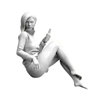 

1/24 Resin Figure Model Beautiful Girl Static Epoxy Resin Self-assembled Model Kit Toys 75mm A-94