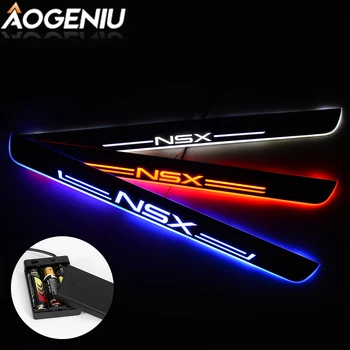 

LED Door Sill Scuff Plate Compatible For Honda NSX 1990-2020 Battery Moving Light Customize Pedal Exterior Car Accessories