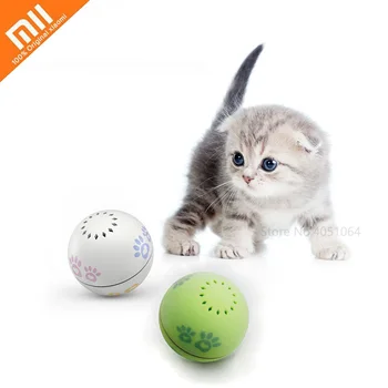 

Xiaomi Petoneer Pet Smart Companion Ball Cat Toy Built-in Catnip Box Irregular Scrolling Funny Cat Artifact Smart Pet Toy Mijia