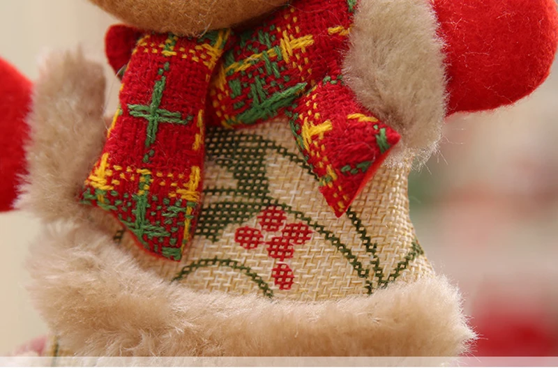 Счастливого Рождества орнамент «Подарок на Рождество» Санта-Клаус Снеговик Дерево Игрушка Кукла подвесные украшения для дома
