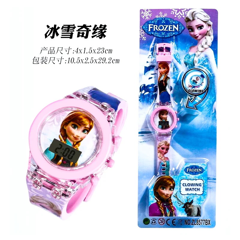 

Disney Frozen Social Man Watch Disney Children's Toys Genuine Authorized Mickey Watch Projector kids watch