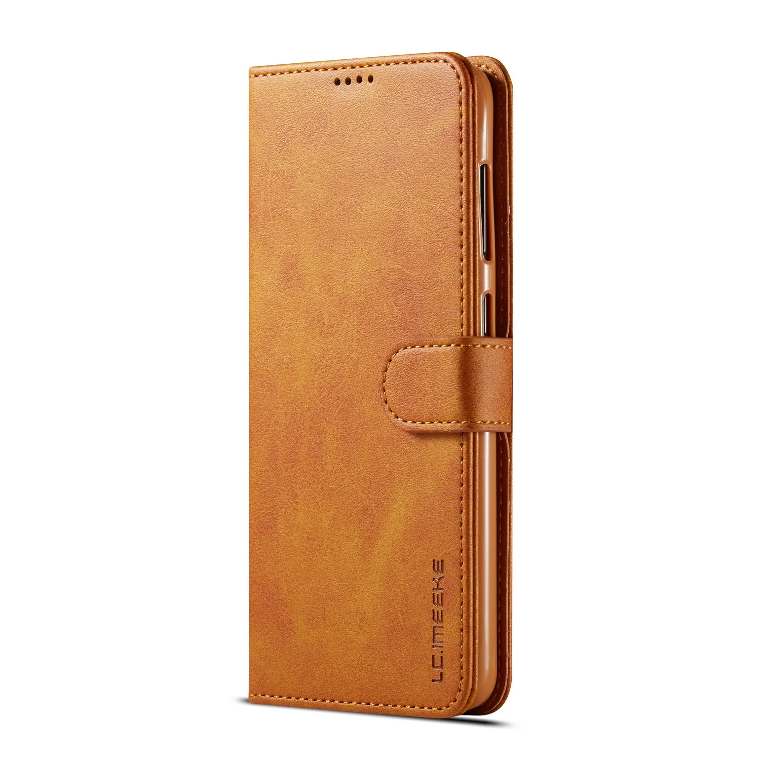 Чехол-книжка для samsung Galaxy Note 10 Note10 9 8, чехол S9 S10 S10E S8 Plus S7 S6 Edge, кожаный чехол-книжка с логотипом, роскошный чехол-подставка для шитья - Цвет: yellow