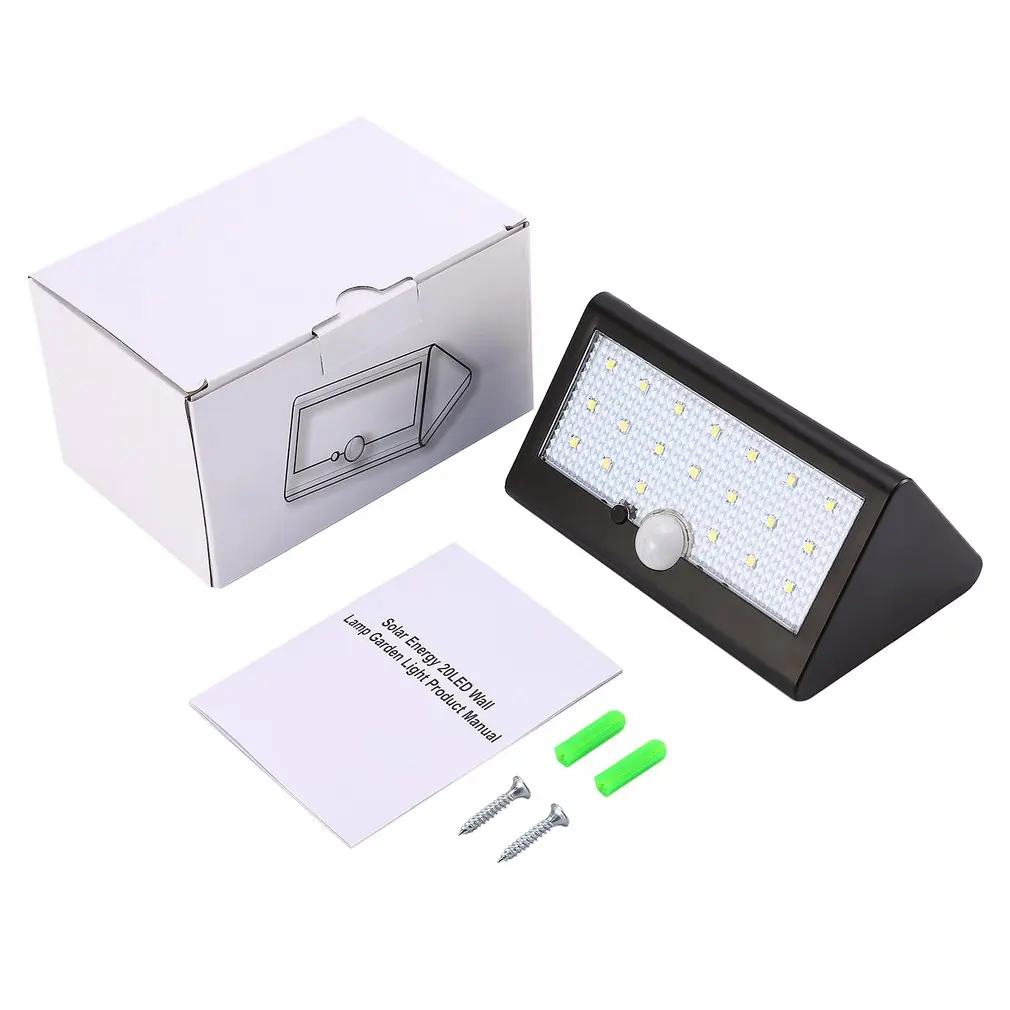 ICOCO 20/32/42/45/62/92 LED Solar Power PIR Motion Sensor Wall Lamp Emergency-Saving Security Light for Outdoor Waterproof | Лампы и