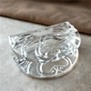 Leaf Stamped Glass Napkin Holder Decorative Glass Couple Swan Tissue Stand Dining Table Necessity Tableware Accessories Supplies 6