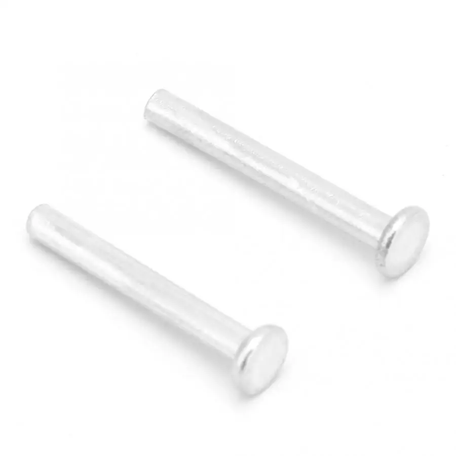 

Countersunk Rivets 100pcs M2.5*18/20mm Flat Head Aluminum Rivets Countersunk Solid Rivets Clean And Easy To Find.