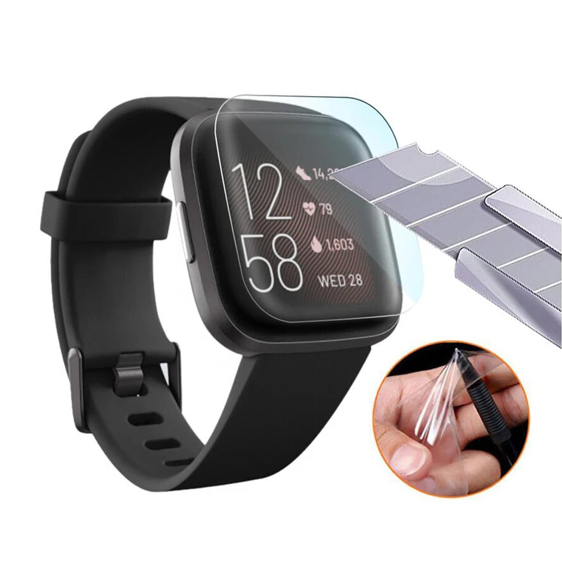 5 шт. мягкая ТПУ Прозрачная защитная пленка Smartwatch Guard для Fitbit Versa 2 versa2 Смарт-часы Полный Экран Защитная крышка(без стекла