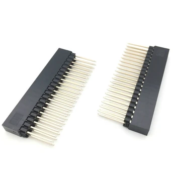 

2pcs2.54mm 2*20p PC104 Double Row Female Header Long pin 12.2mm Industrial motherboard interface Pin Header socket PCB Connector