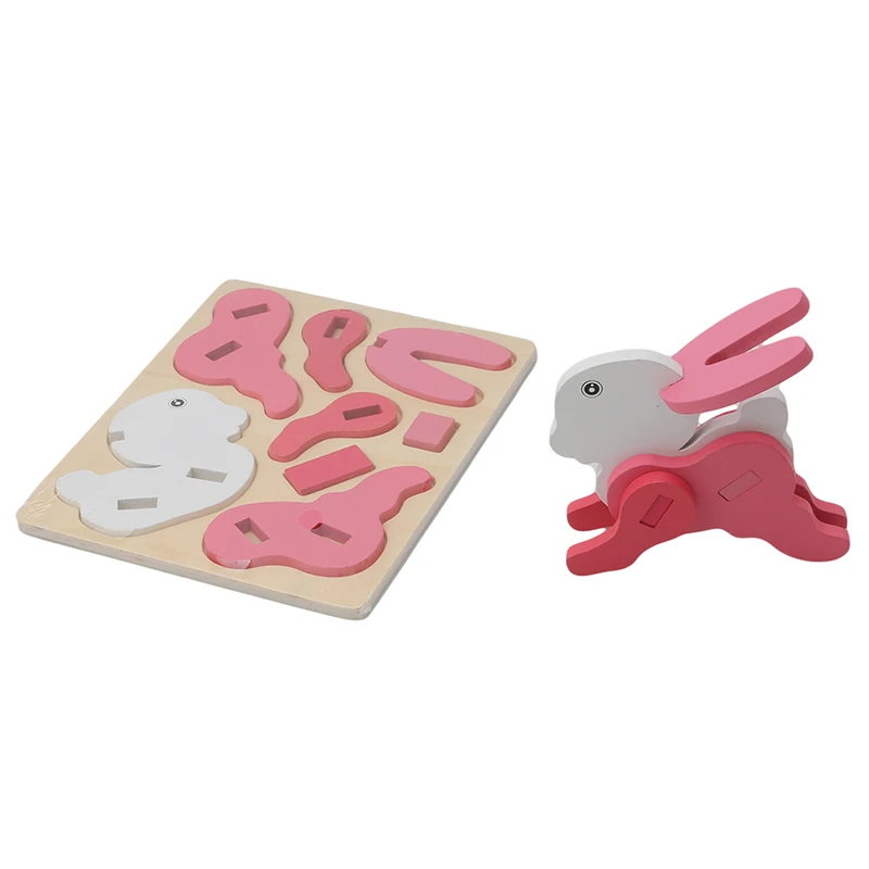 Новые деревянные игрушки для детей, Мультяшные животные, 3D головоломка, головоломка, детские игрушки, детские развивающие приспособления, детские игрушки в подарок