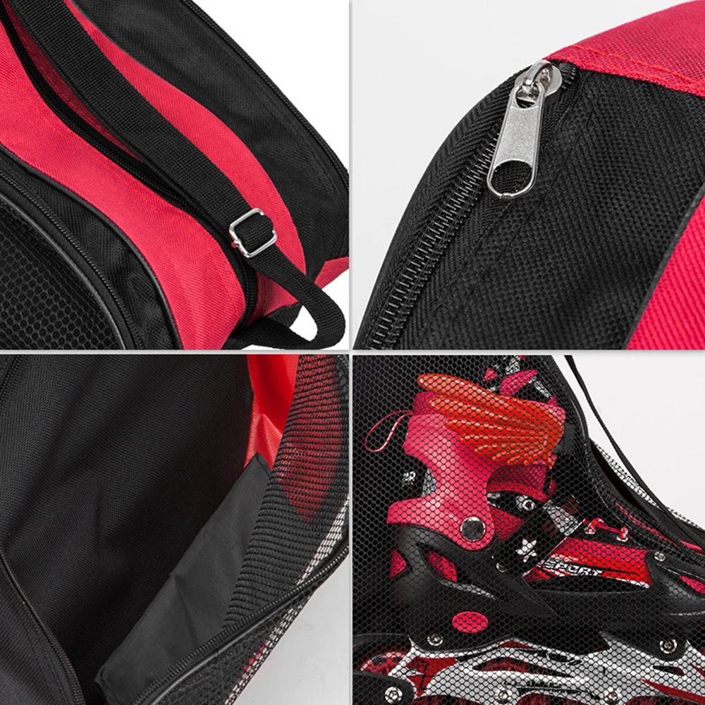 3 Layers Breathable Skate Carry Bag Oxford Fabric Skate Case for Kids Roller Inline Ice Skates Ski Boots skating Accessories Outdoor and Sports Sports Bags