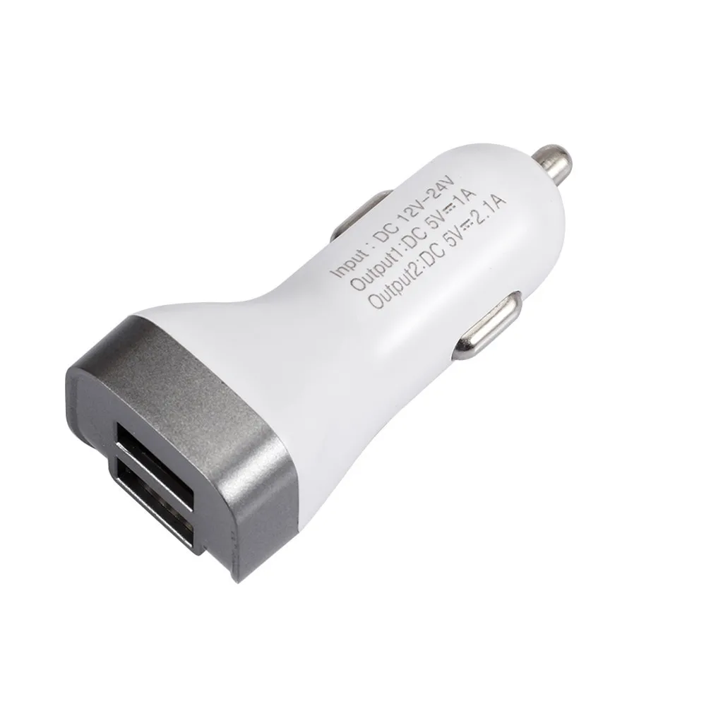 USB Автомобильное зарядное устройство адаптер двойной 2 USB Смарт зарядное устройство для быстрой зарядки 12 В/24 В Портативный двойной USB быстрая зарядка лучший внешний вид