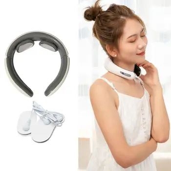 

Electric Neck Massager Pulse Back Muti Modes Power Control Far Infrared Heating Pain Relief Tool Health Care Relaxation Machine