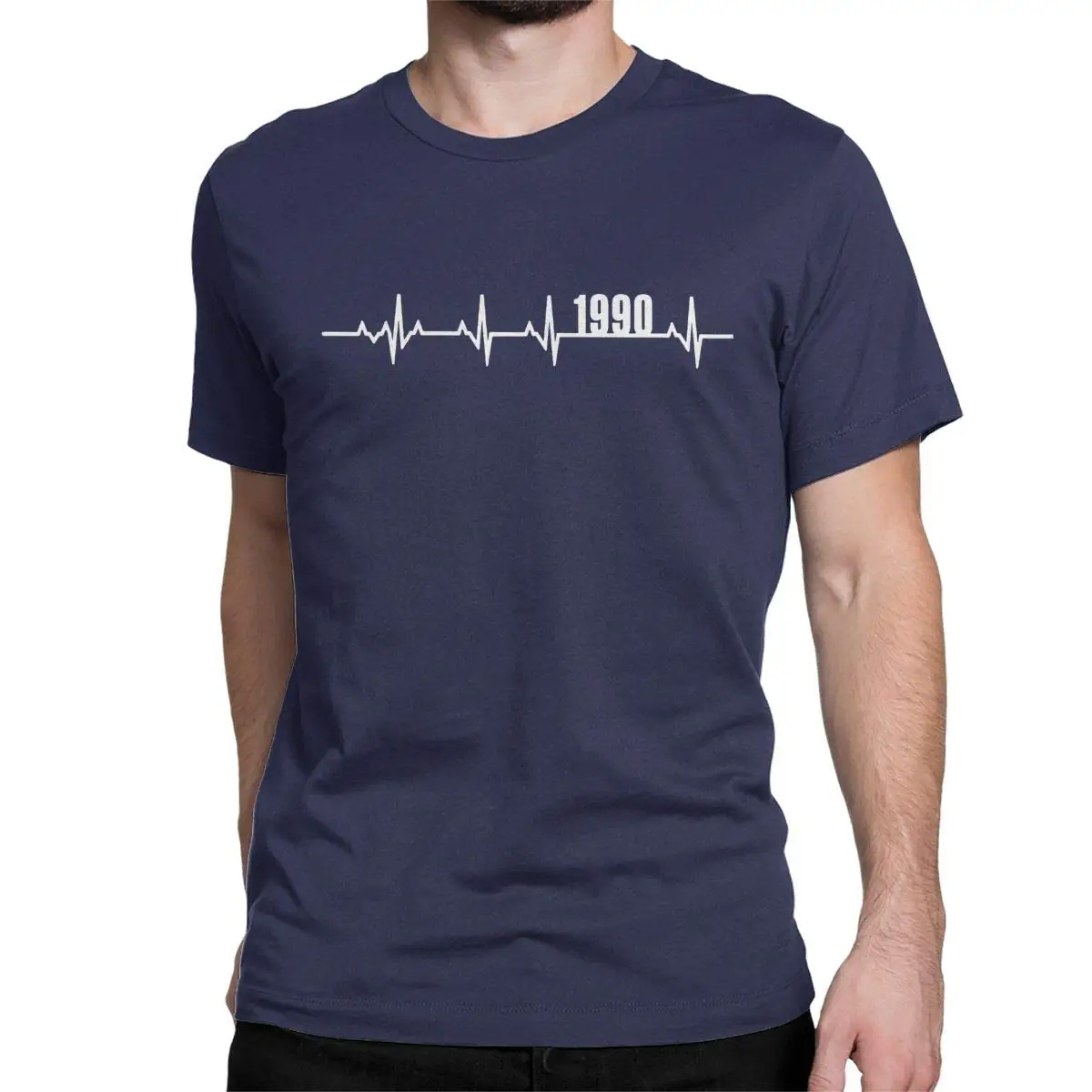 1990 Heartbeat Funny TFGHFG Shirt 30 Years Old 30th Birthday Gift Tees Tops for Men |