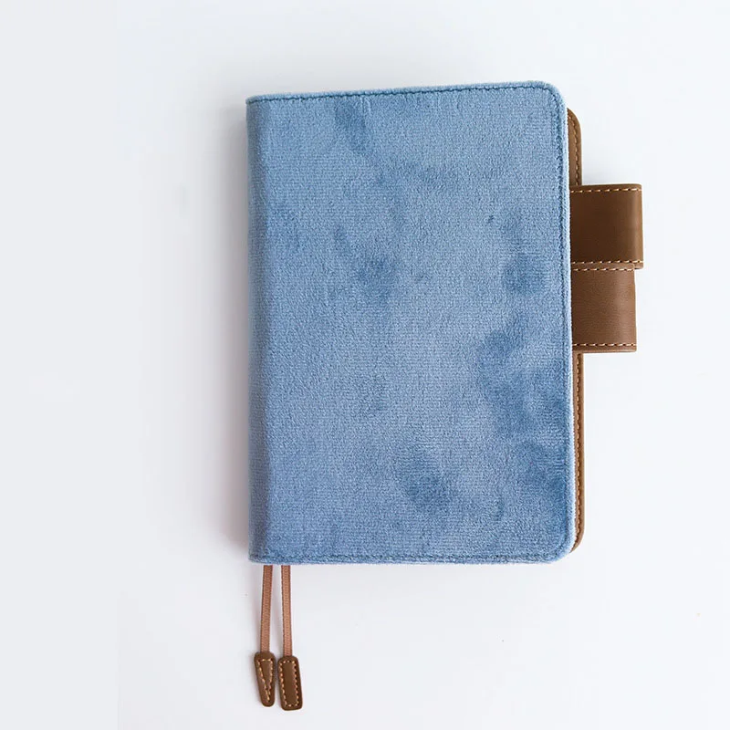book case only A6 Французский кашемировый чехол для ноутбука Корейский Хобо ручная книга ткань ручная книга дневник ноутбук чехол - Цвет: book case only A6