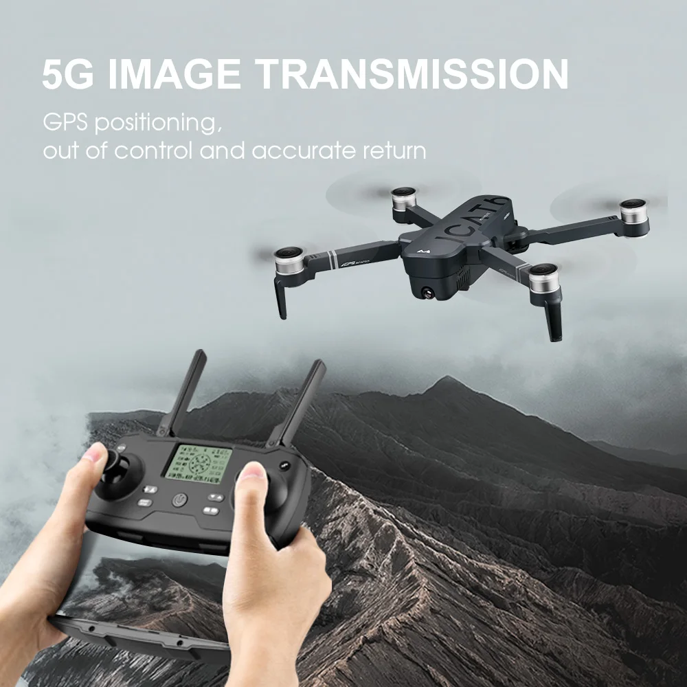 SMRC ICAT6 4K 5G RC Дрон HD Gimbal камеры Wi Fi gps FPV Квадрокоптер 120 градусов широкоугольный