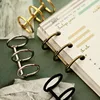 2/3Pcs Metal Book Binders Loose Leaf 3 Ring Calendar Circle Binder For Scrapbooking Album Hinged Rings School Binding Paper Clip ► Photo 2/6