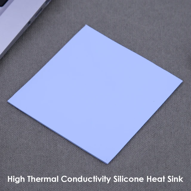 Plaque adhésive conductrice en Silicone pour dissipateur thermique,  100x100mm, pour ordinateur, processeur, puce graphique, refroidissement,  tampon thermique - AliExpress