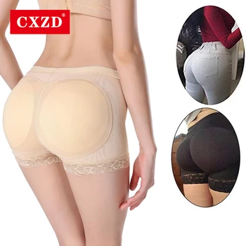 

CXZD Womens Seamless Butt Lifter Padded Lace Panties Enhancer Fake Hip Shapwear Underwear Briefs Control Pants