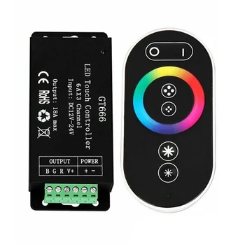 

Led Sensitive Touch Wireless Home Remote Control Intelligent Multiple Modes Light Strip Dimmer Accessories Stable RGB Controller