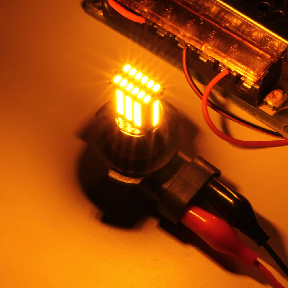 2 шт. авто светодиодный Противотуманные фары лампы 3200LM 12 V-24 V 3000K 3014SMD для Ford