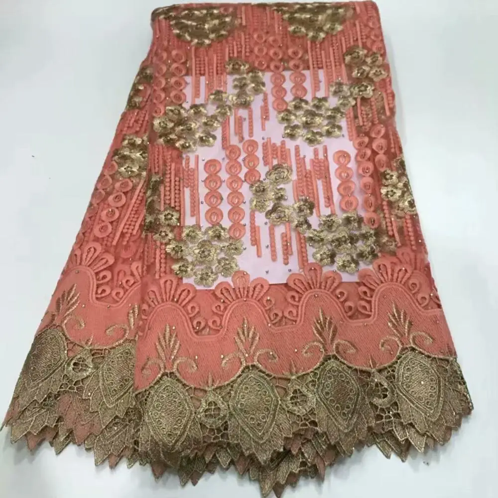 

2020 Latest French Nigerian Laces Fabric High Quality Tulle African Laces Fabric Wedding African French Tulle Lace