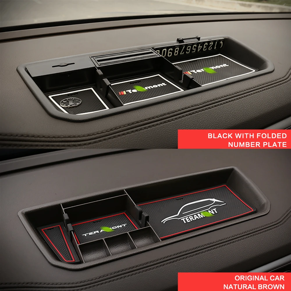 Для Volkswagen VW Atlas-, автомобильный Стайлинг, бочка для хранения приборной панели, органайзер, чехол, аксессуары для интерьера