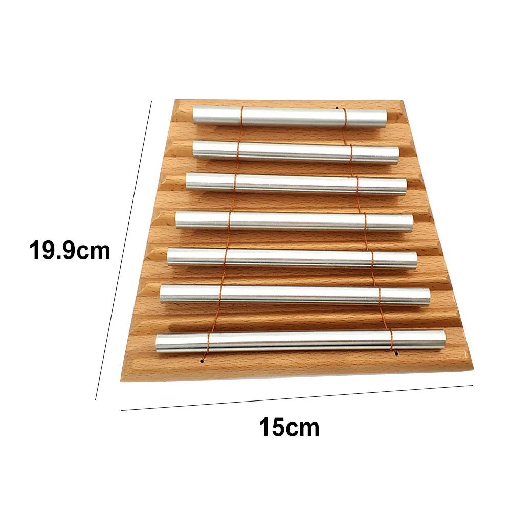 Wooden 7 Tone Tabletop Chime Xylophone Percussion Instrument Smooth Surface Kids Musical Toy Baby Educational Toys Gifts