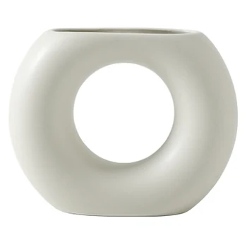 

Nordic Small Ceramic Vase Desktop Crafts Home Living Room Wine Cabinet Decor Dried Flower Arrangement Turkish Handmade Vase Gift