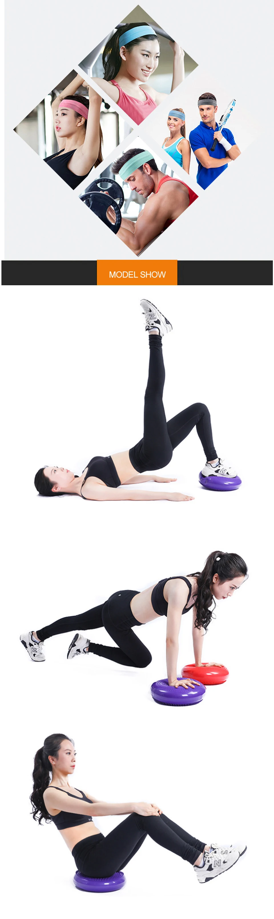 Waterproof Soft Balance Pad Yoga Mat Block Pad Thick Balance Cushion Balance disk Fitness Training Pilates Yoga Ball