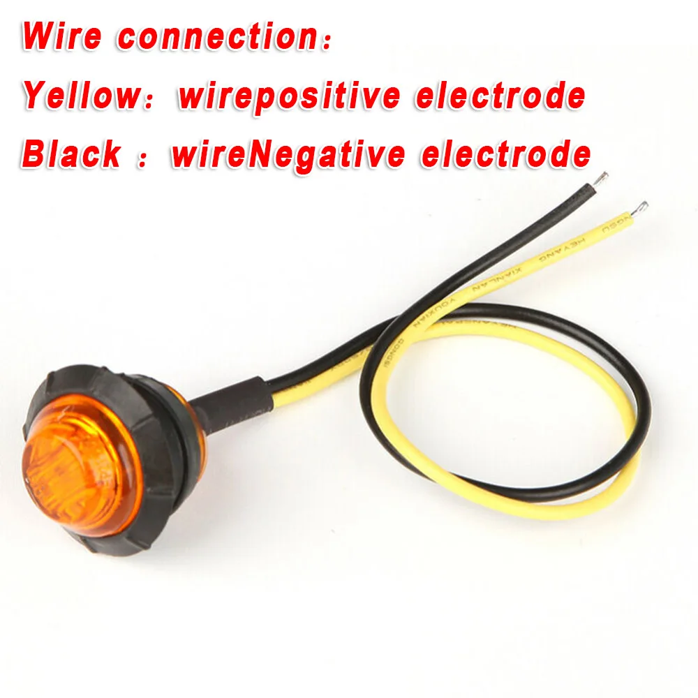 20 шт. габаритные огни боковые лампы для трейлеров внедорожников лодок Янтарная