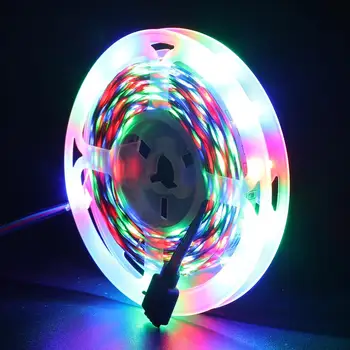 

Durable LED String Home Lighting Night Lamp Mood Light Flexible LED Strip Backlight Kitchen 24 Keys Waterproof Party