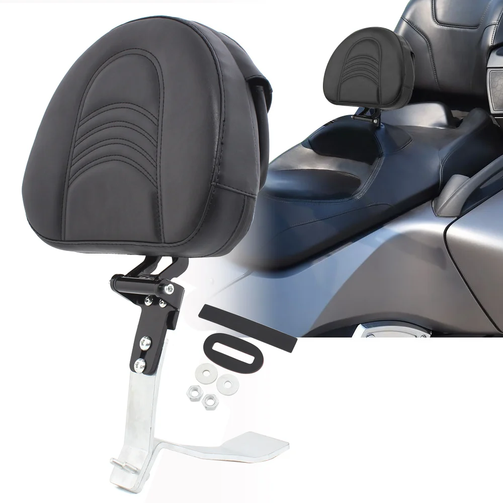 

Motorcycle Accessories Stitched Pad Adjustable Backrest Driver Rider Rest Back Pad For Can Am Spyder RT SE6 SM5 2008-2017