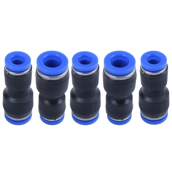 

5Pcs Air Pneumatic 6mm to 8mm Straight Push in Connectors Quick Fittings