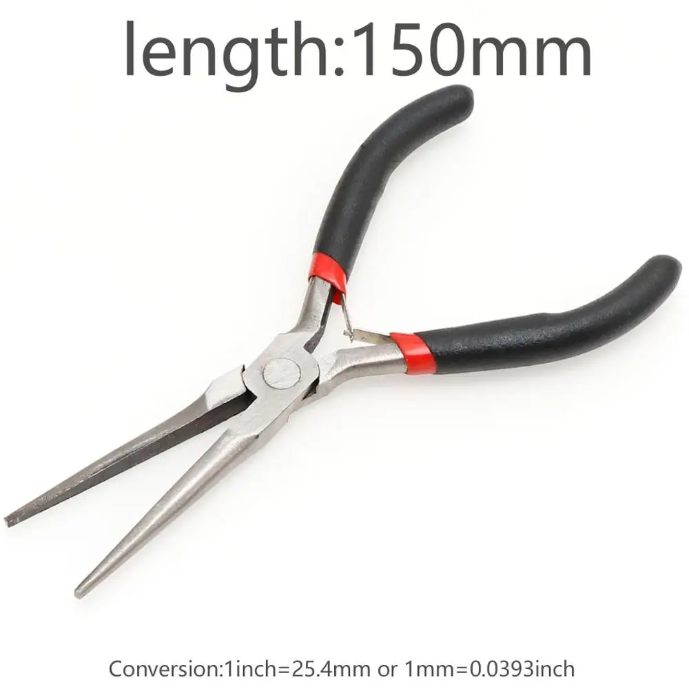 Black 1pc Jewellery Making Round Nose End Cutting Jewelry Pliers Tools DIY Equipment Pliers Fit Handcraft Beadwork Repair - Color: 7