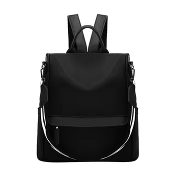 

Women's Fashion PU Patch Waterproof Backpack School Tote Shoulder Backpack Bags color matching bag 2020 New Mochila de mujer