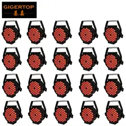 Gigertop TP-P31 плоский 54x3 Вт RGB 3в1 полноцветный алюминиевый светодиодный Par свет тонкий корпус вентилятор охлаждения плоская настенная шайба EU/US x