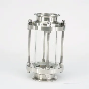

2"51mmTri Clamp Clover Flow Sight Glass Diopter For Home Brew Diary Product 304 Stainless Steel Sanitary Fitting Ferrule OD 64mm