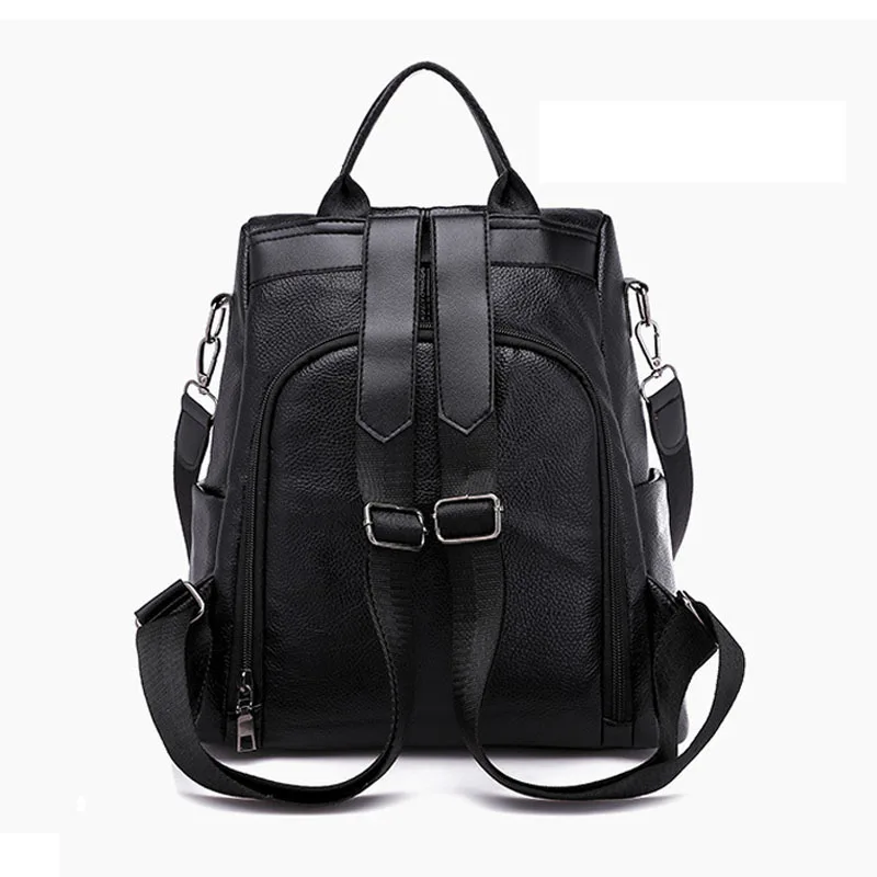Anti-Theft-Backpack-PU-Leather-Travel-Backpacks-Solid-Hidden-Zipper-Shoulder-Bags-Large-Capacity-School-Bag (2)
