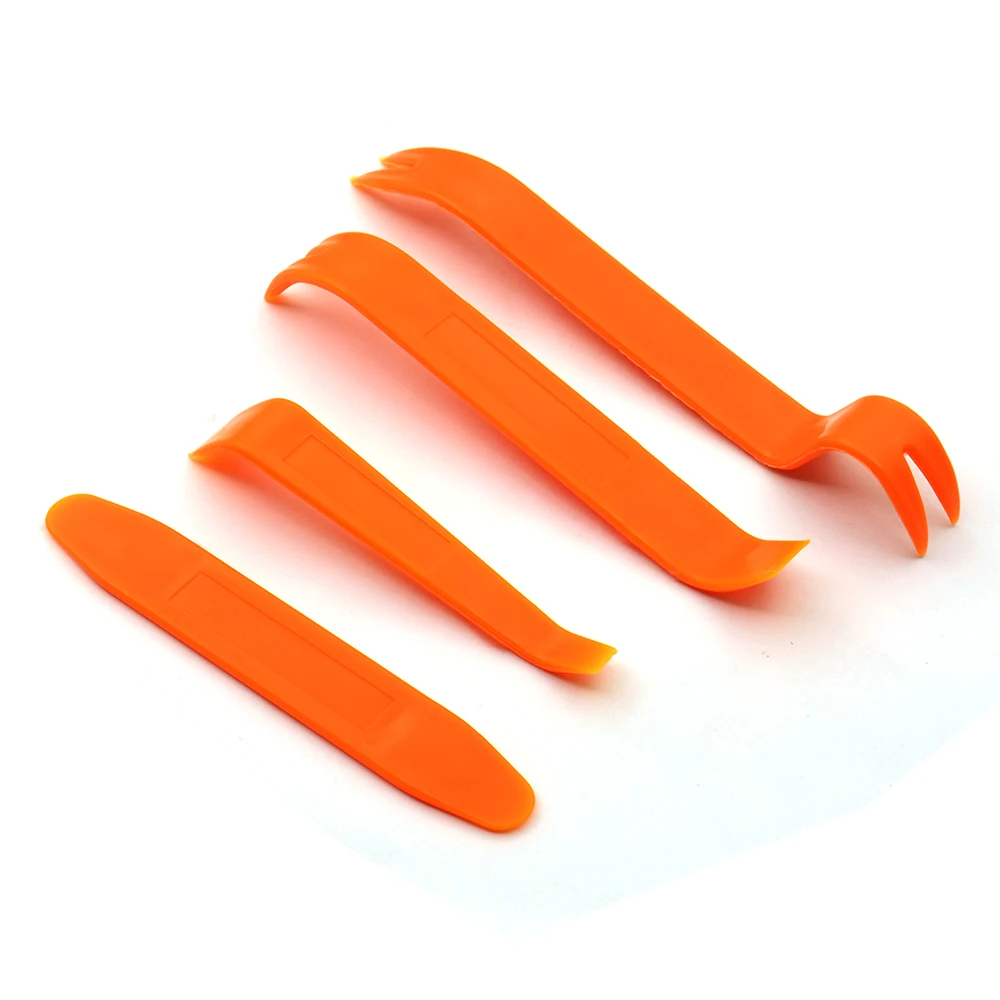 Auto Car Radio Panel Door Clip Panel Trim Dash Audio Removal Kit 4Pcs Repair Hand Cockpit Pry Tool Accessories car radio panel tool