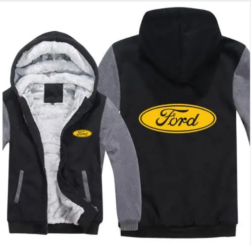 Ford толстовки зимняя мужская куртка модная повседневная шерстяная флисовая толстовка Ford пуловер Мужское пальто - Цвет: 9