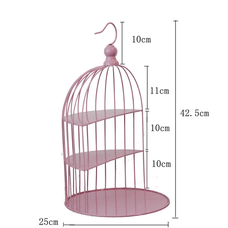 Металлическая, для подставки для пирожных с чайным стеклянным набором hookfruit корзина подставка для свадебного торта кекс поддон клетка торт ко дню рождения, инструменты для украшения дома десерт стол полки - Цвет: cake stand with hook
