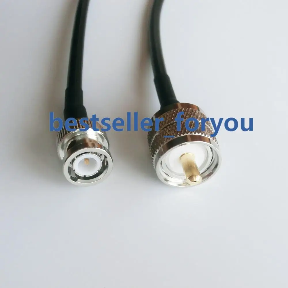 100cm RG58 Cable PL259 UHF Male Plug To BNC Q9 Straight Coax Pigtail | Обустройство дома